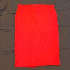 Torrid red pencil skirt.